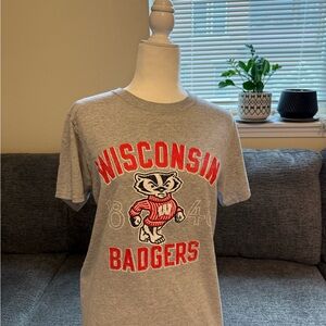 Adidas Gray T-Shirt with Red Graphic